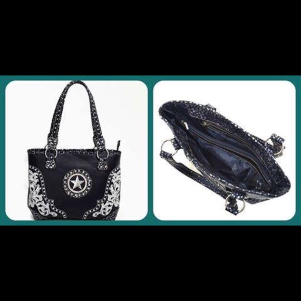 Love Creek Western Star stud/bling purse w/ wallet